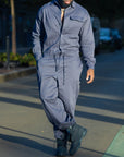 Combinaison oversize grise ardoise James Suit, coupe droite ample, Automne 2026 – vue 6