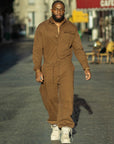 Combinaison oversize marron James Suit, teinte terre de l'Automne 2026 – vue 6