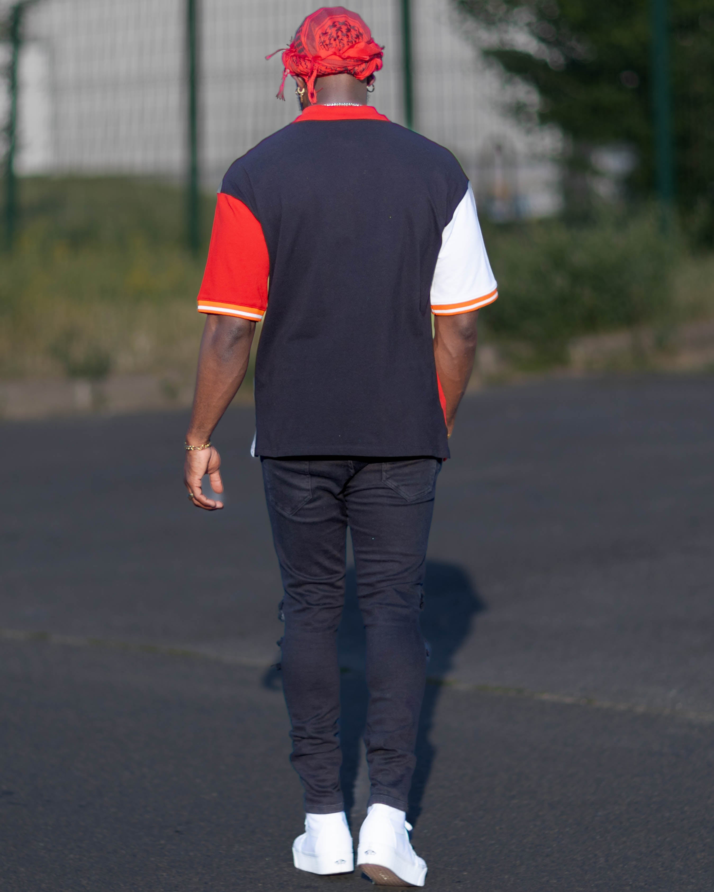 Polo Rouge/noir