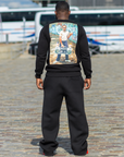Sweat-shirt noir Hoodboys Khryzmaparise, style décontracté – vue 5